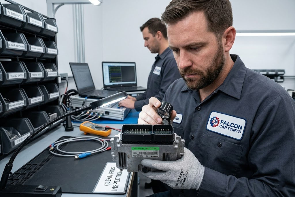 Tested used OEM engine control module (ECM) with clean pins