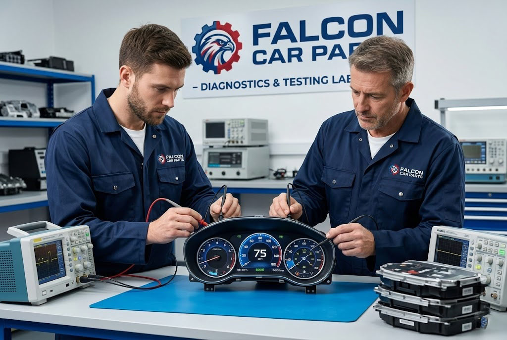 Tested used car instrument cluster with clear digital display