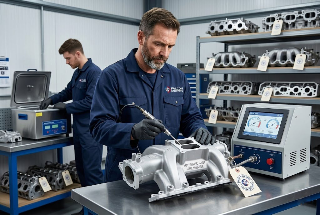 Cleaned and tested used OEM intake manifold