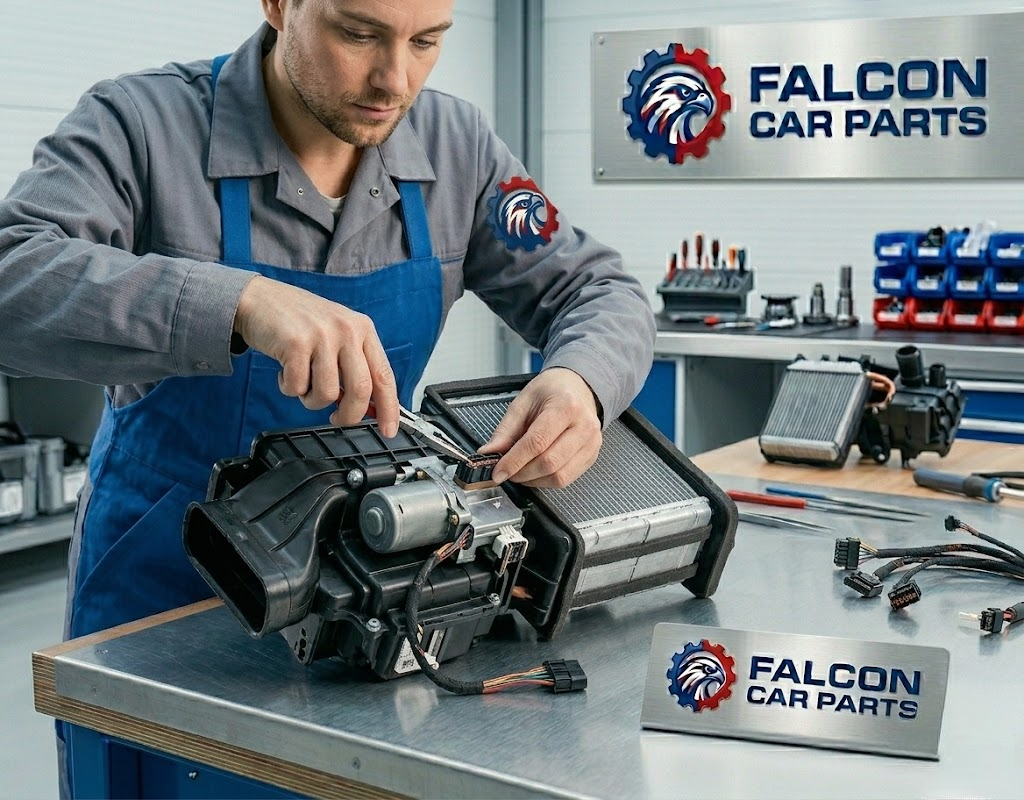 Tested used OEM heater core with clean aluminum fins and pipes