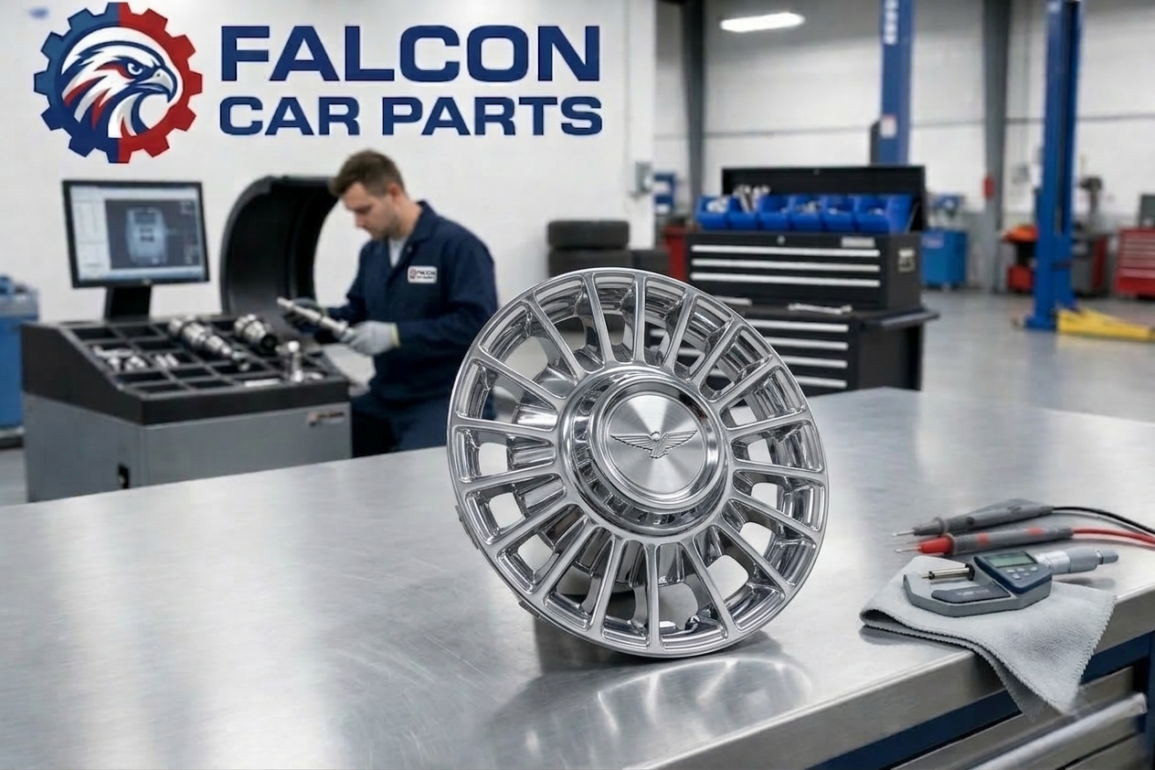 Cleaned and inspected used OEM hubcap ready for installation