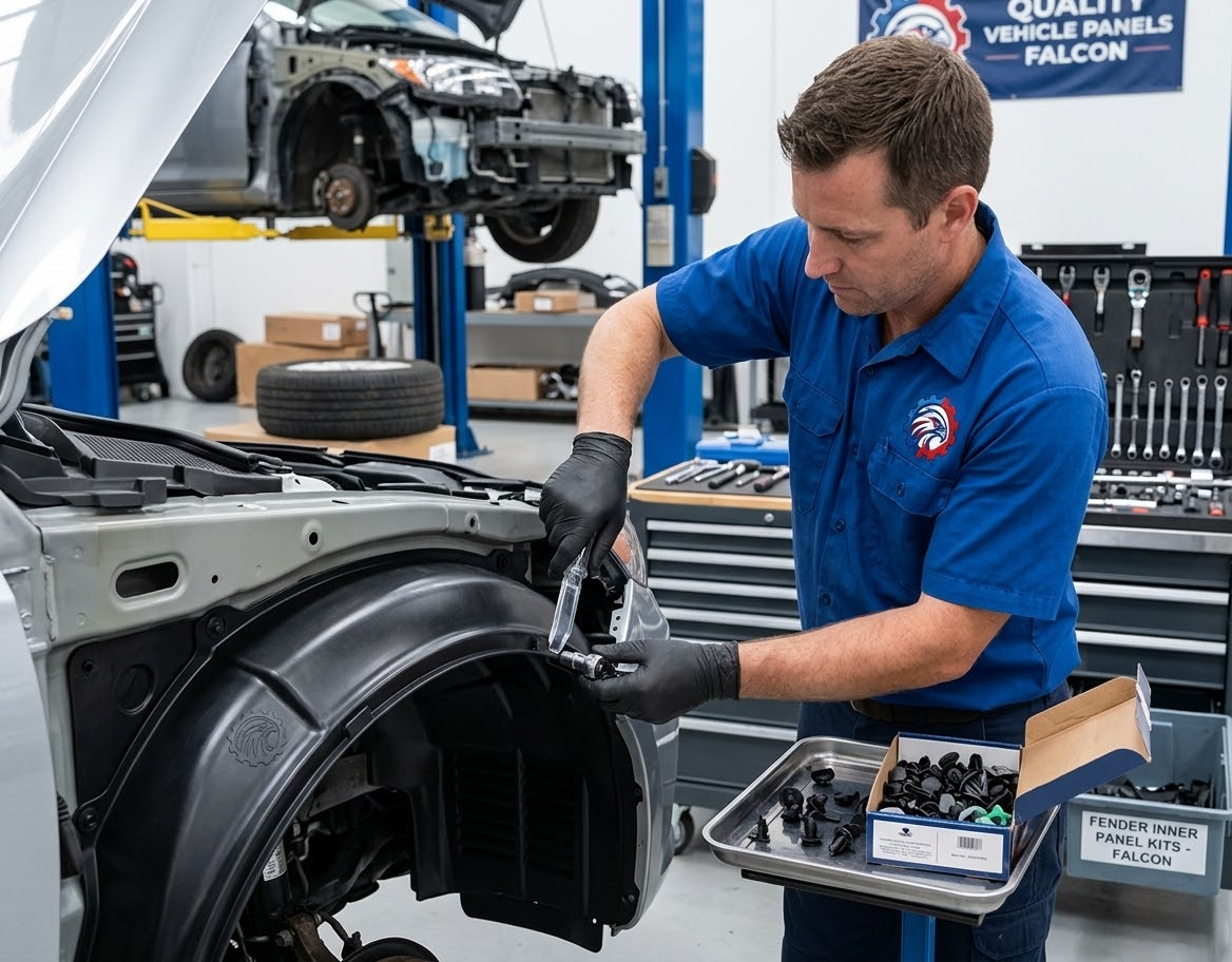Tested used fender inner panel with clean weld seams and zero rust rot