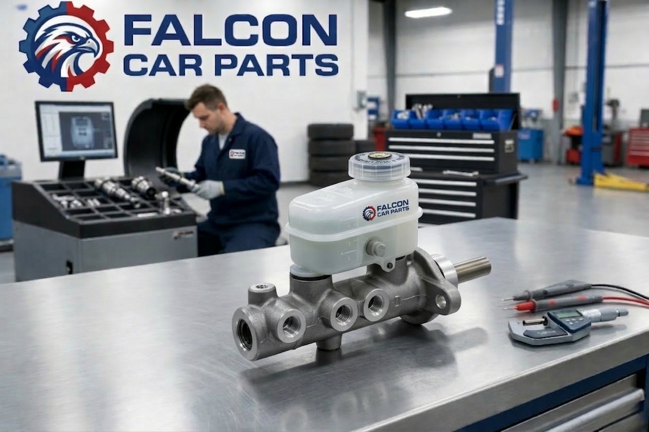 Tested used brake master cylinder with clean reservoir and sensor ports