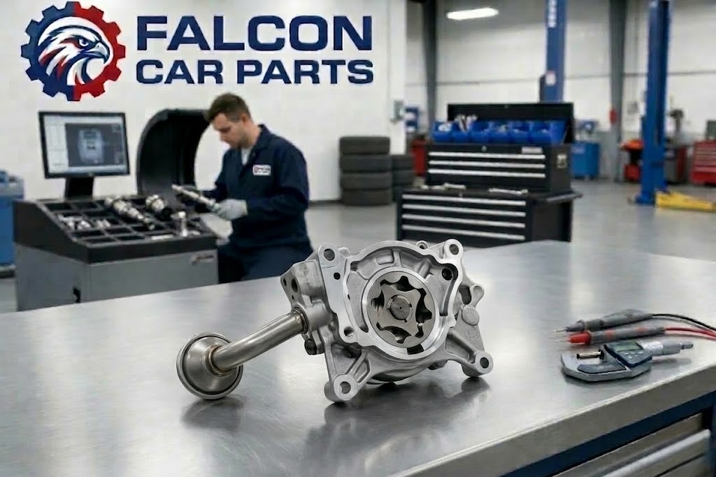 Quality inspection of a used OEM engine oil pump rotors and gears