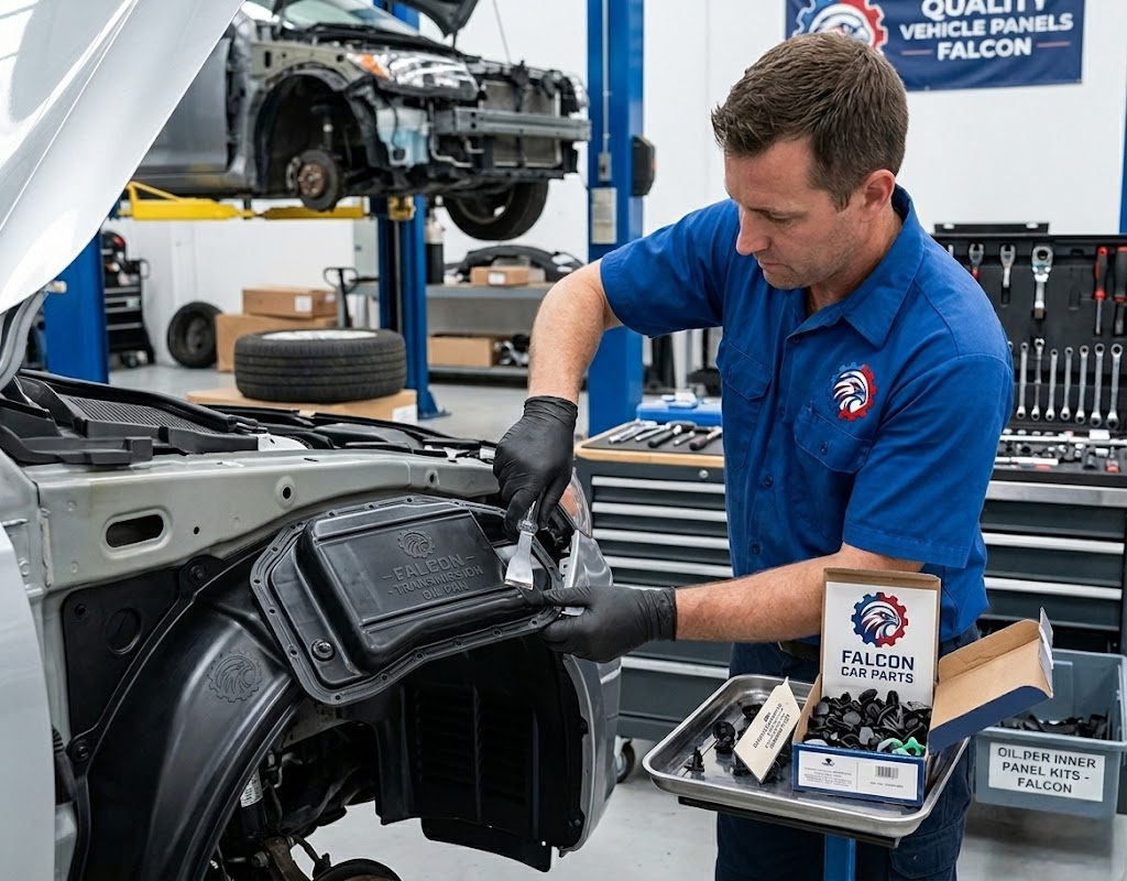 Quality inspection of a used OEM transmission oil pan