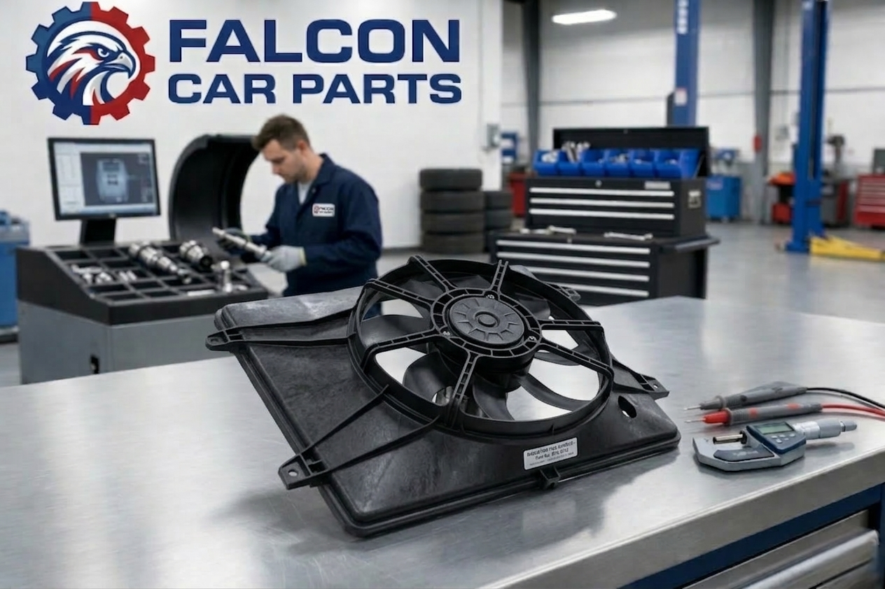 Technical inspection of a used OEM radiator fan shroud housing