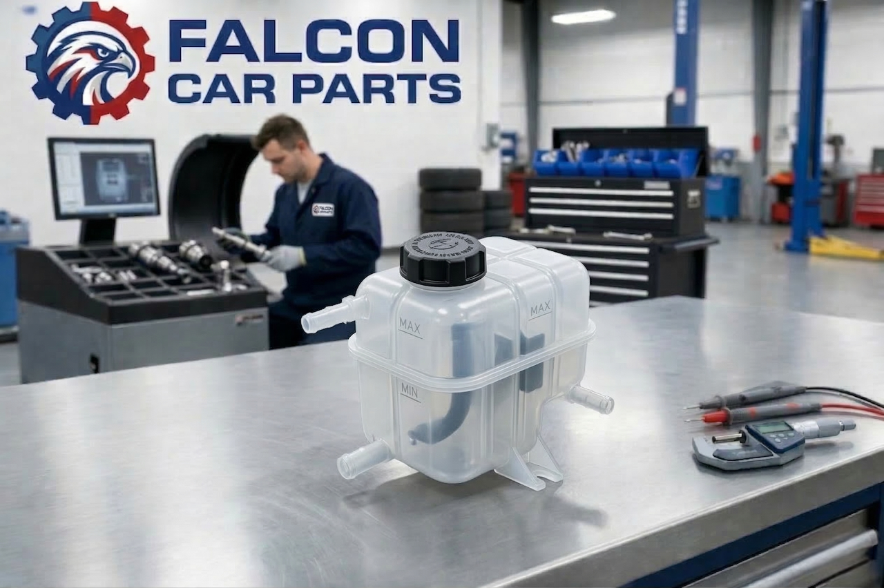 Quality inspection of a used OEM coolant overflow expansion tank