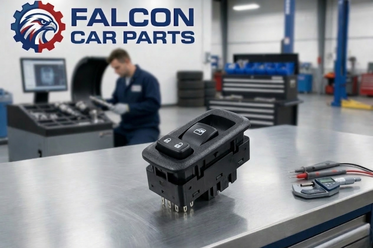 Technical staff testing used automotive door switches