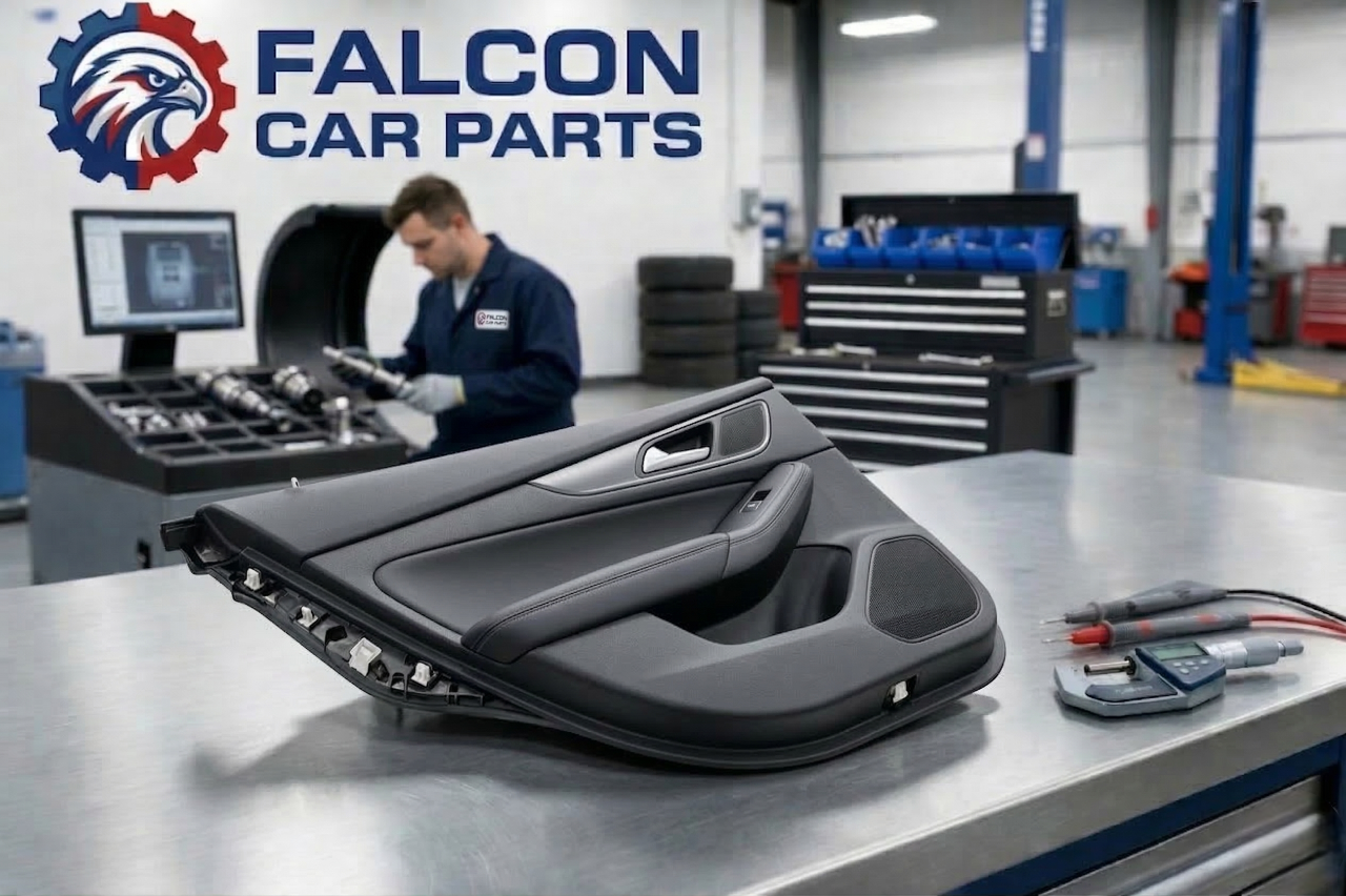 Inspection of a rear door trim panel