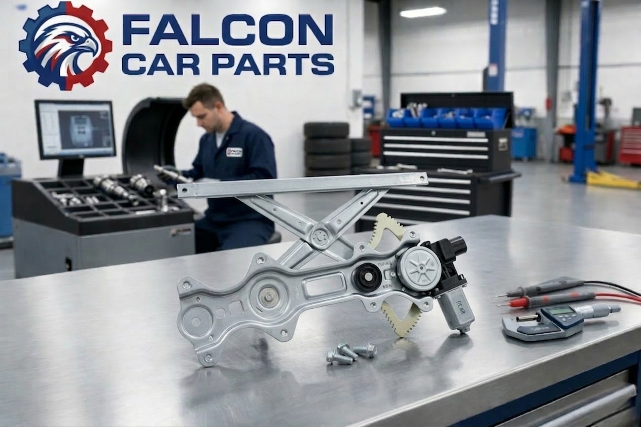 Technical inspection of a rear window regulator