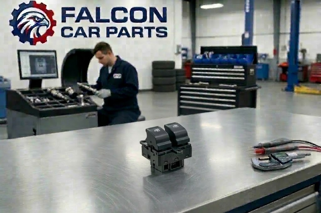 Technical inspection of a rear door power window switch