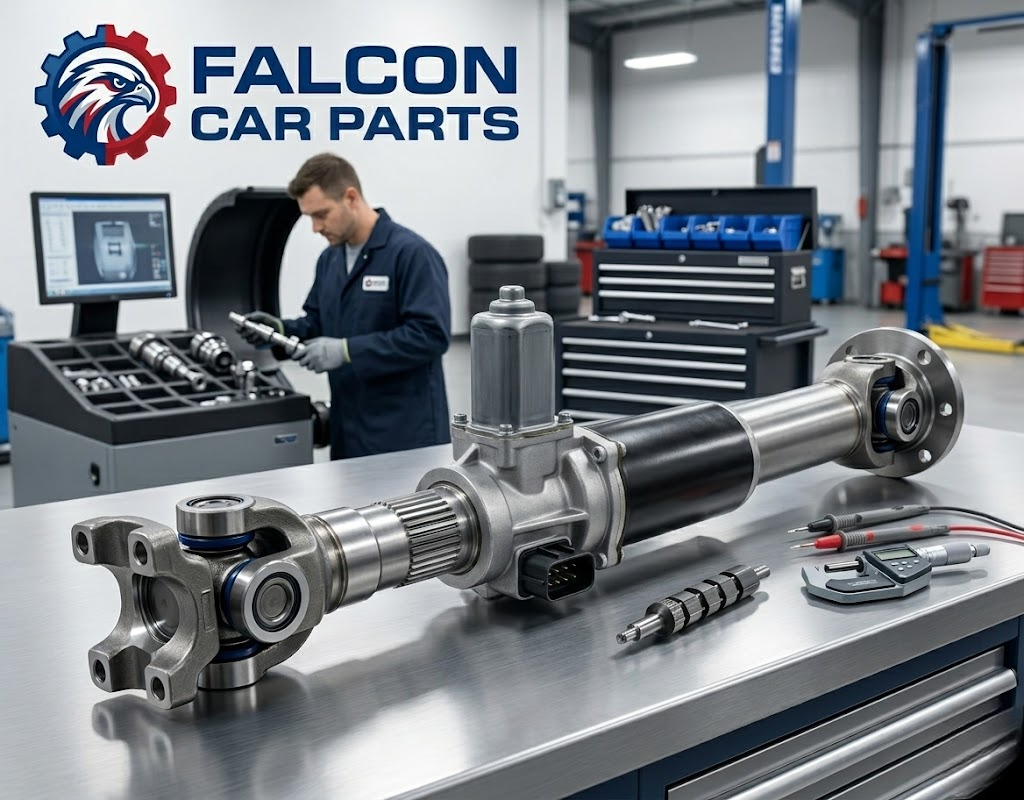 Technician bench-testing a rear gate window motor