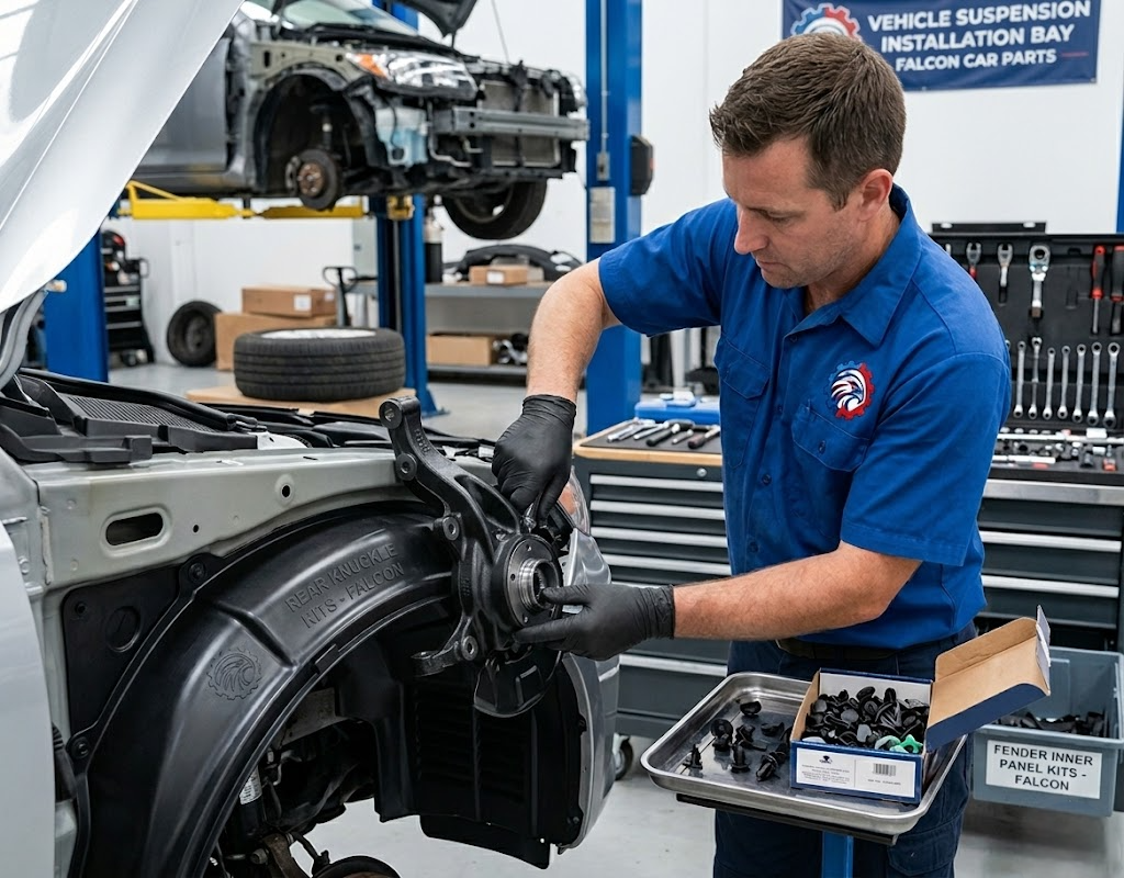 High quality used rear knuckle assembly with hub and spindle