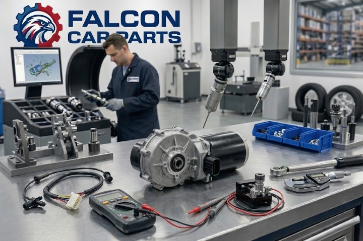 Technical expert testing used transfer case electric motors