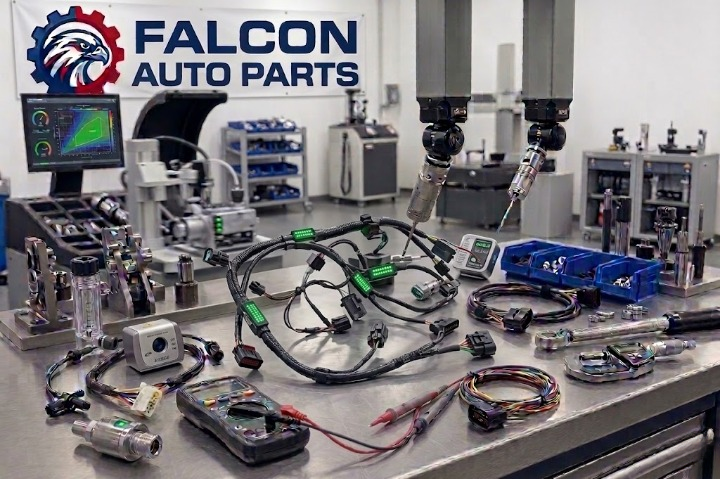 Technical inspection of a transmission wiring harness