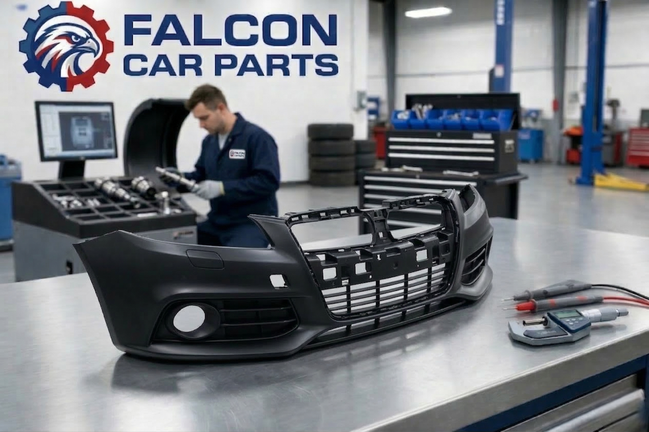 Technical inspection of a front bumper valance