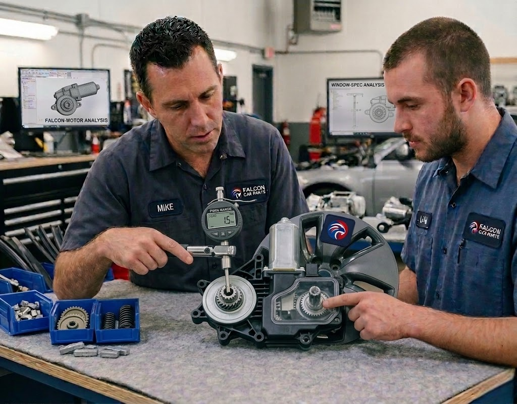 Technical inspection of a power window motor