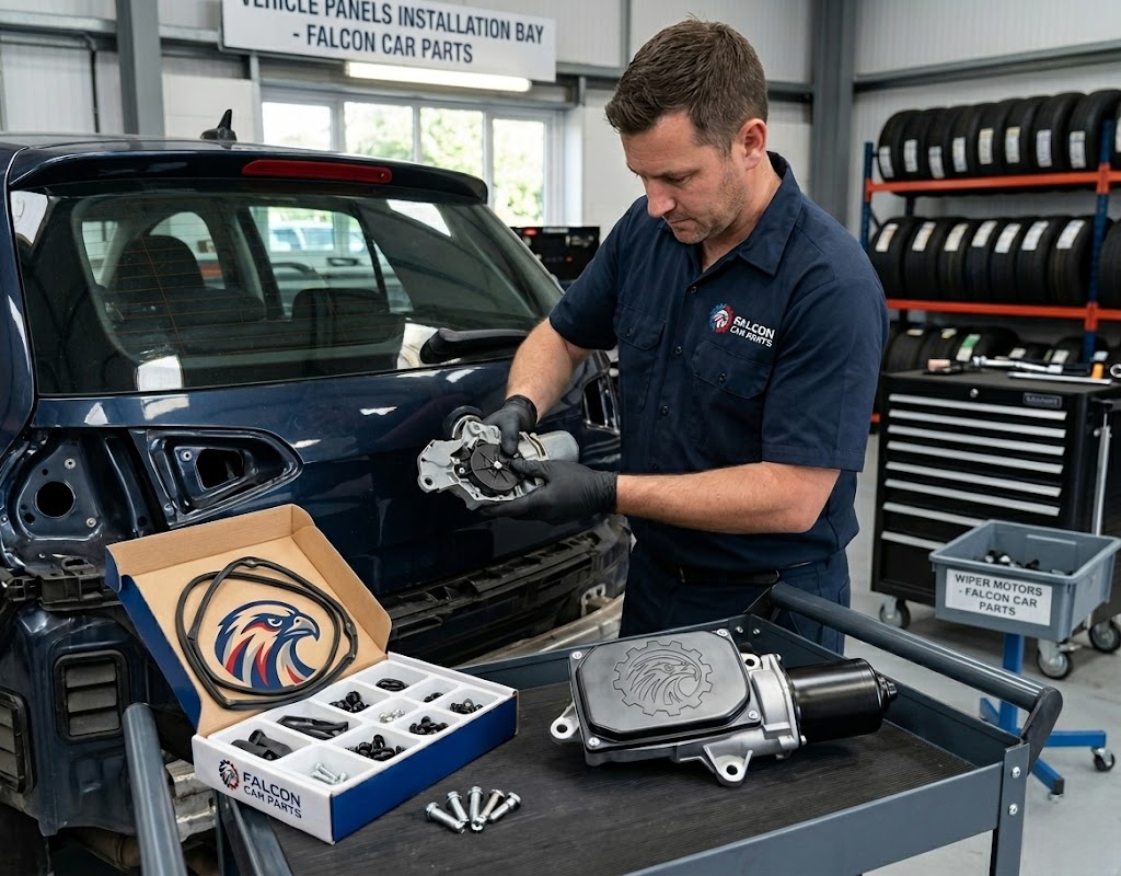 Technical inspection of a rear window washer pump