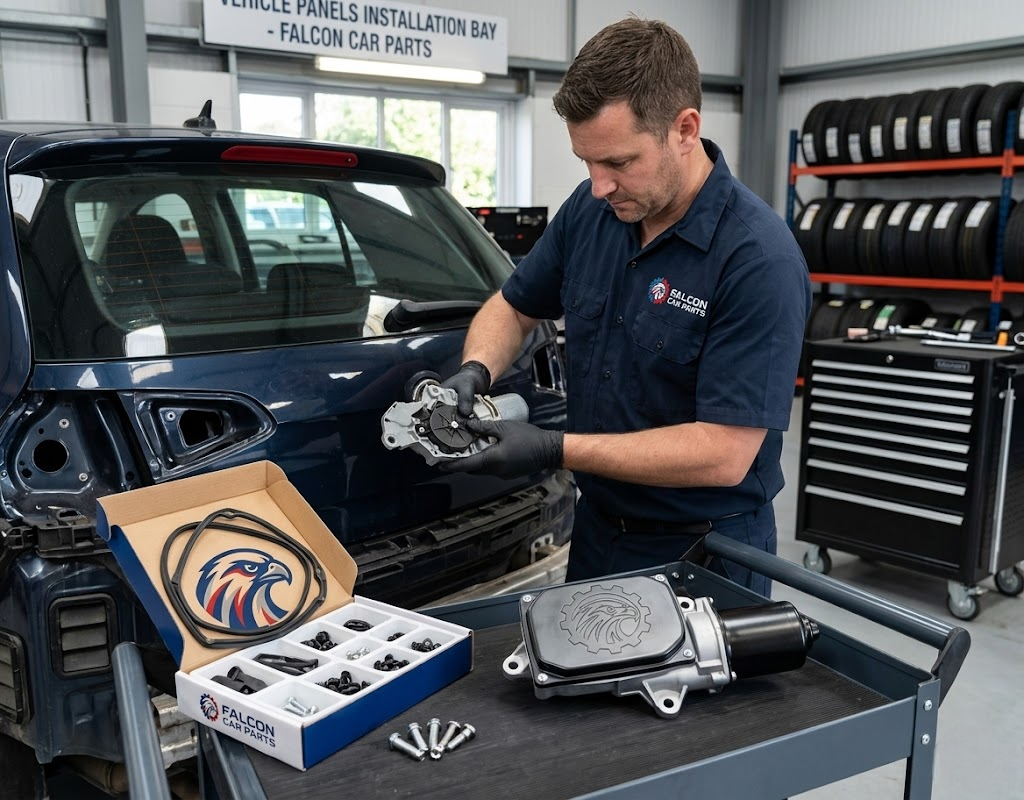 Tested used OEM rear wiper motor with clean output shaft